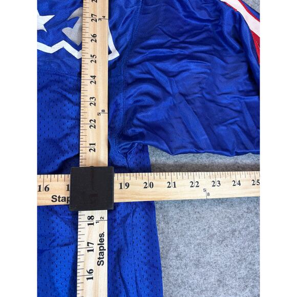 Vintage 90s New England Patriots Drew Bledsoe Jersey Mens 46 Blue Starter NFL - Picture 3 of 5